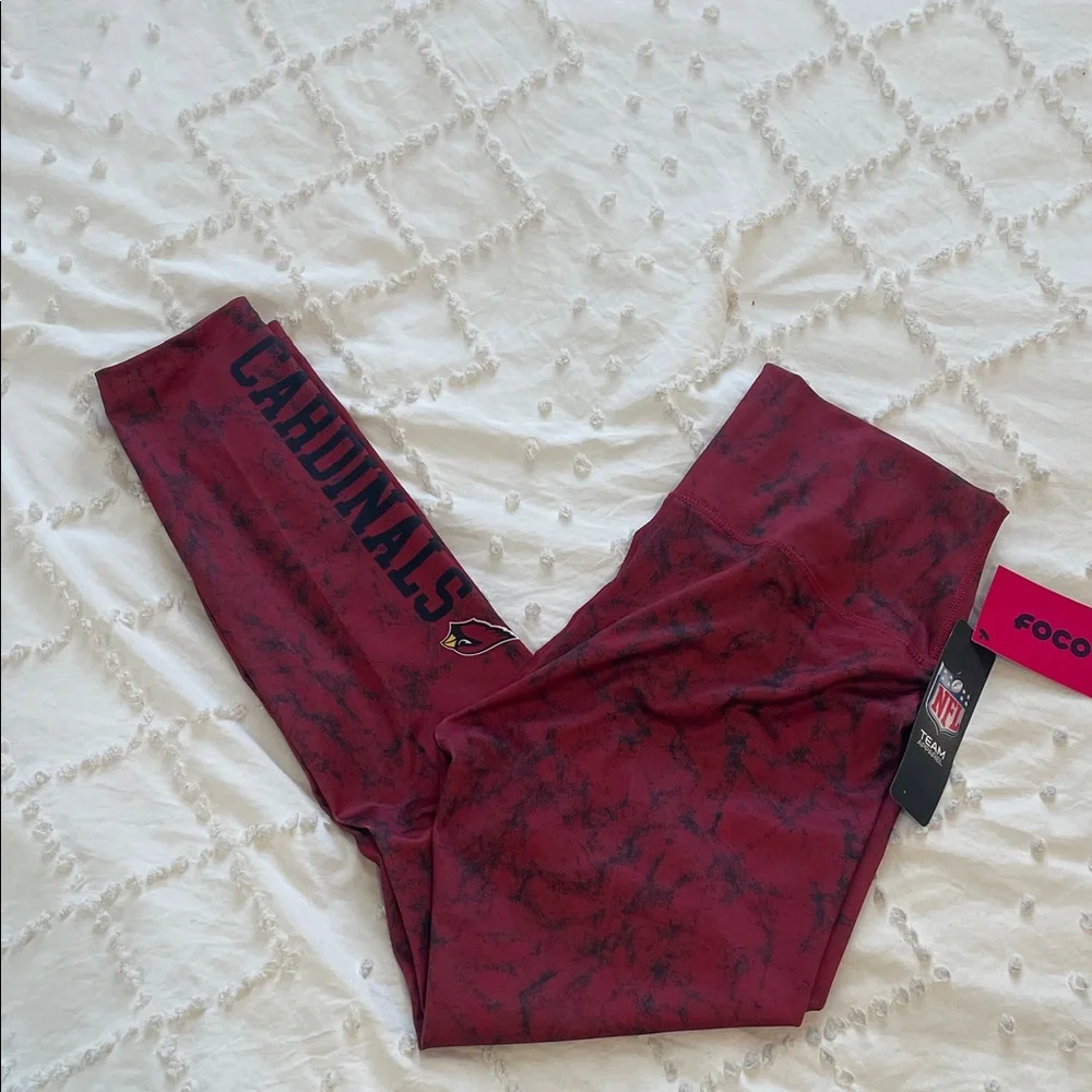 NFL Arizona Cardinals football Leggings in Red and Black nwt